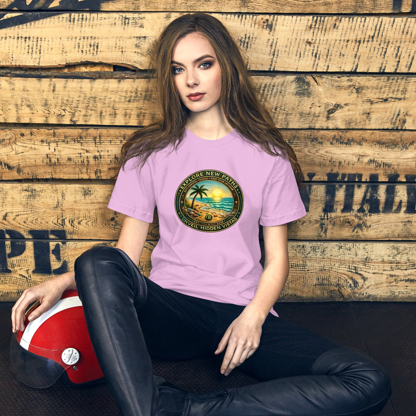 Explore New Paths Unisex T-Shirt | Bella Canvas DTG Coastal Adventure Tee by Ortrends