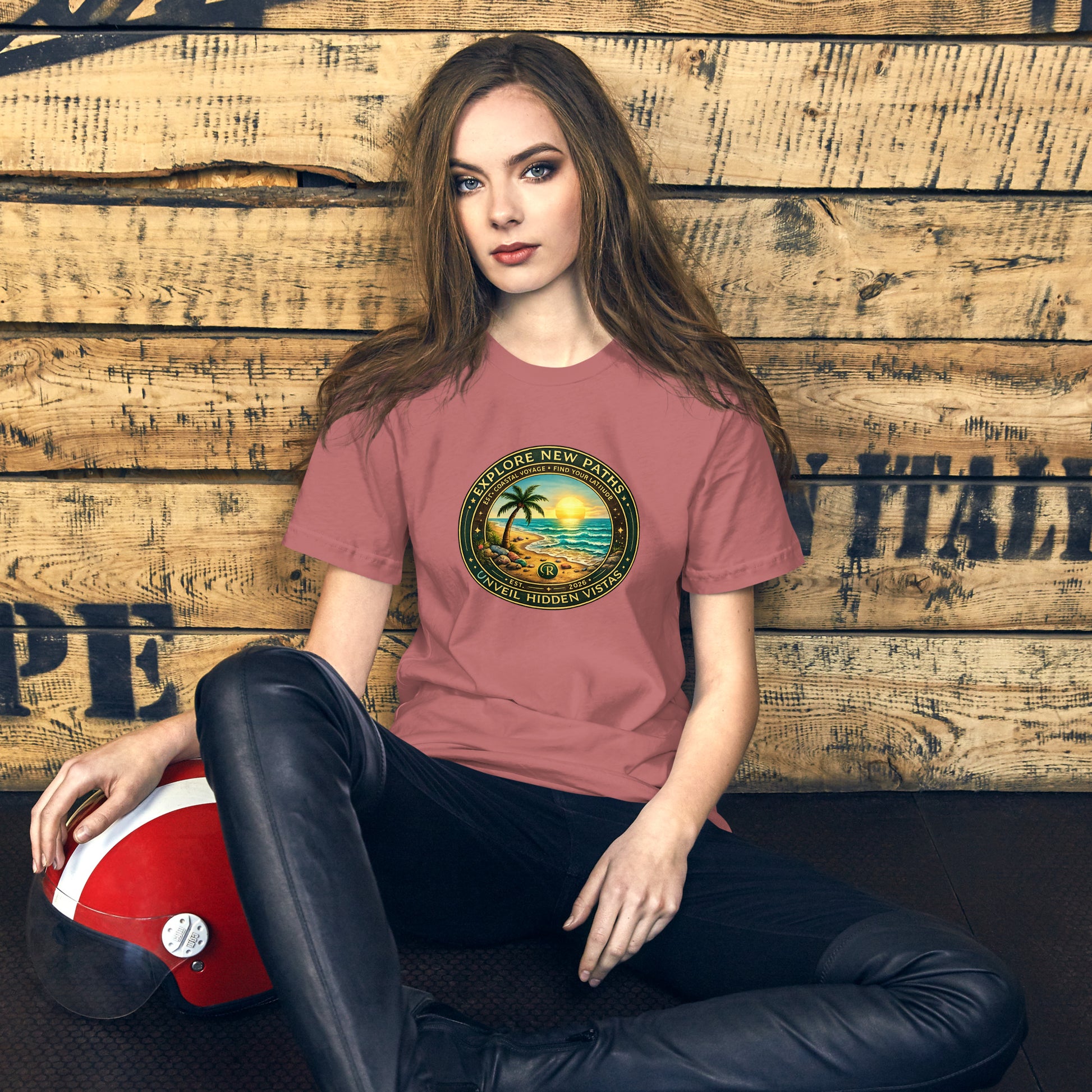 Explore New Paths Unisex T-Shirt | Bella Canvas DTG Coastal Adventure Tee by Ortrends