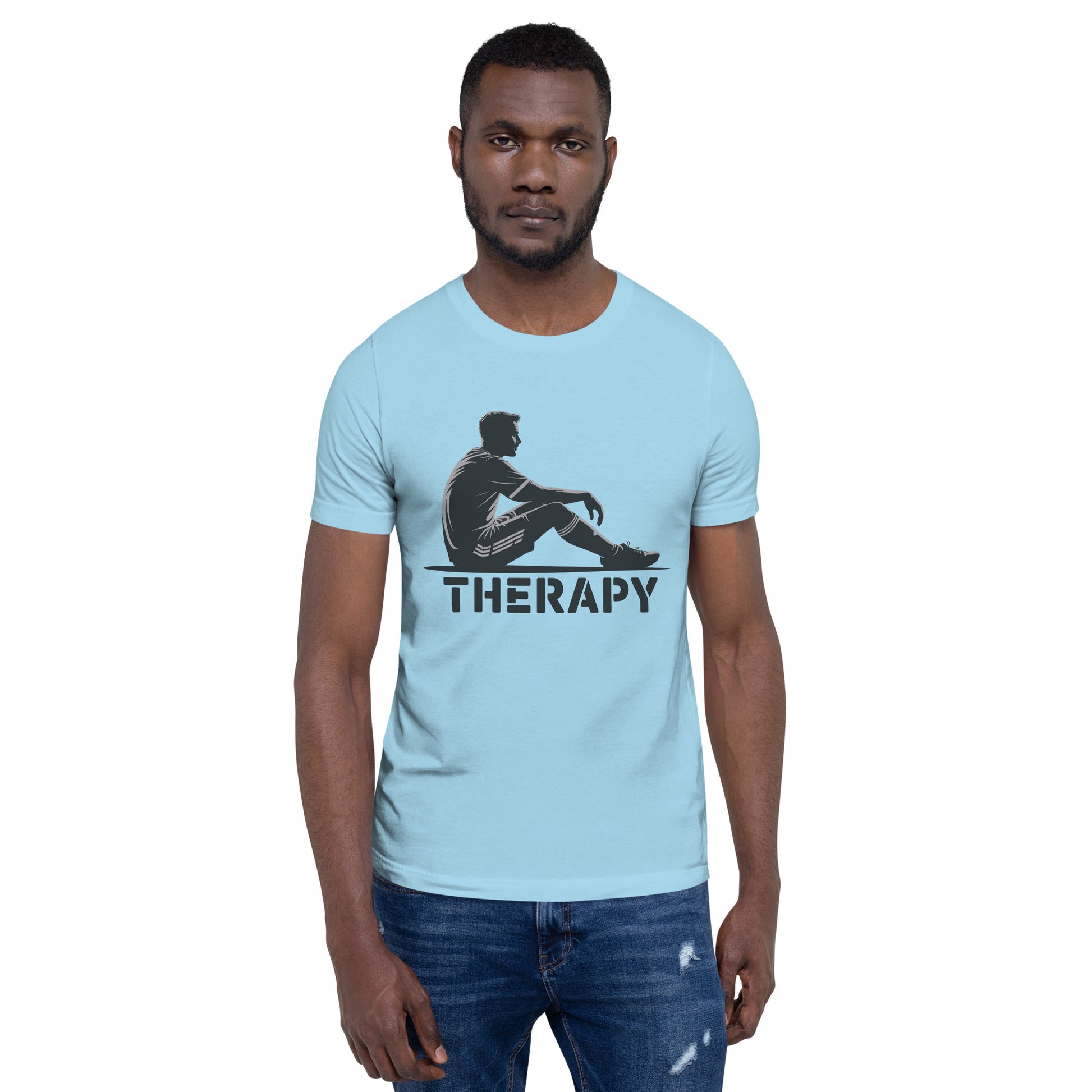 Soccer Therapy Adult T-Shirt | Funny Soccer Player Graphic Tee by Ortrends