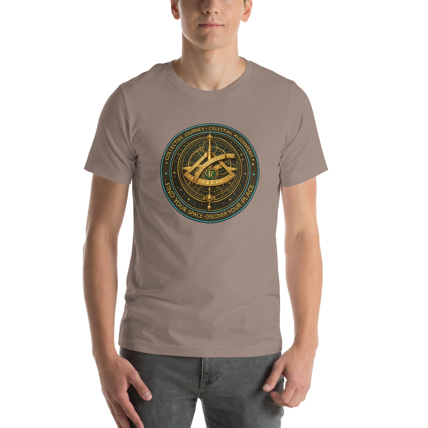 Find Your Space Unisex T-Shirt | Bella Canvas DTG Celestial Compass Tee by Ortrends