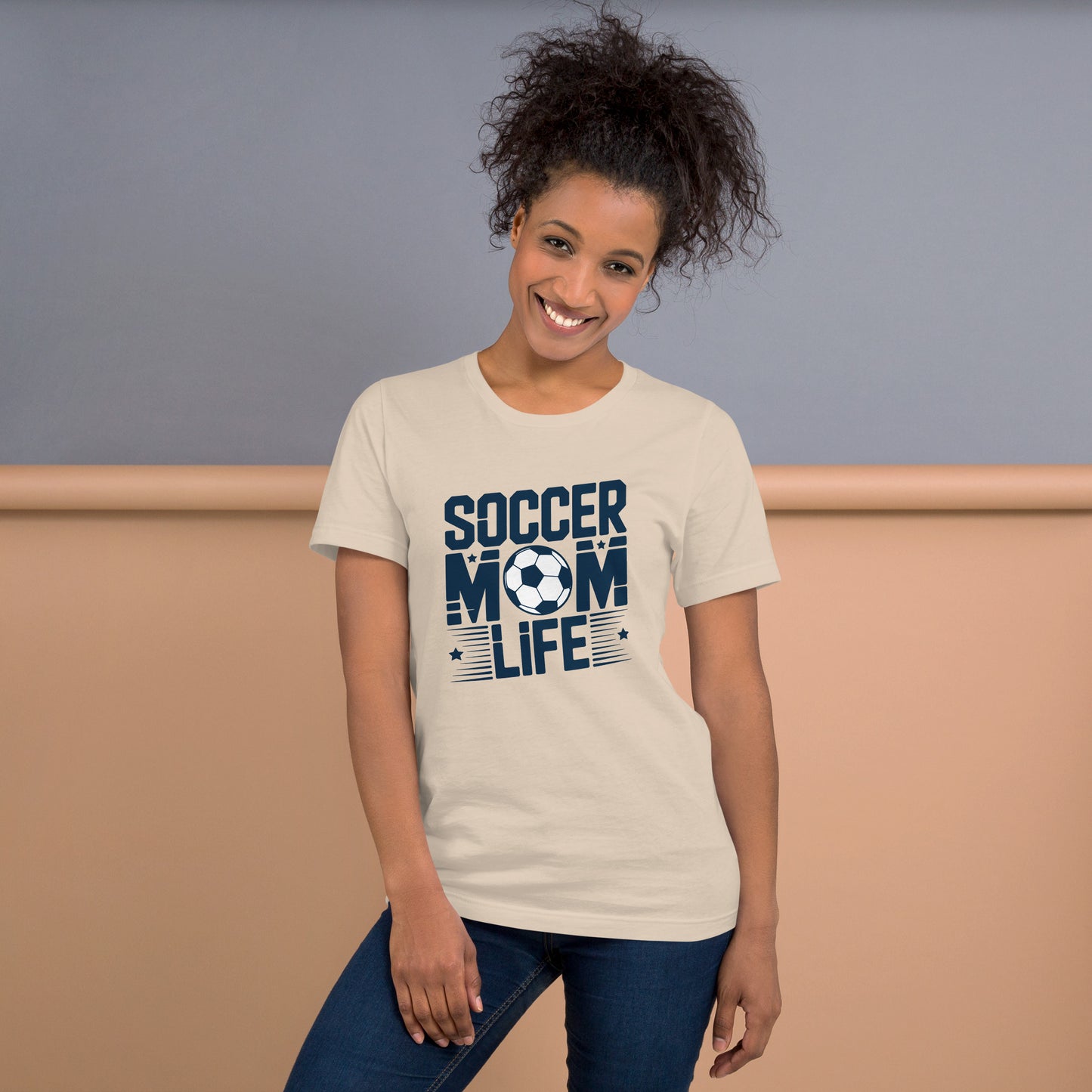 Soccer Mom Life Unisex T-Shirt | Bella Canvas DTG Soccer Tee by Ortrends