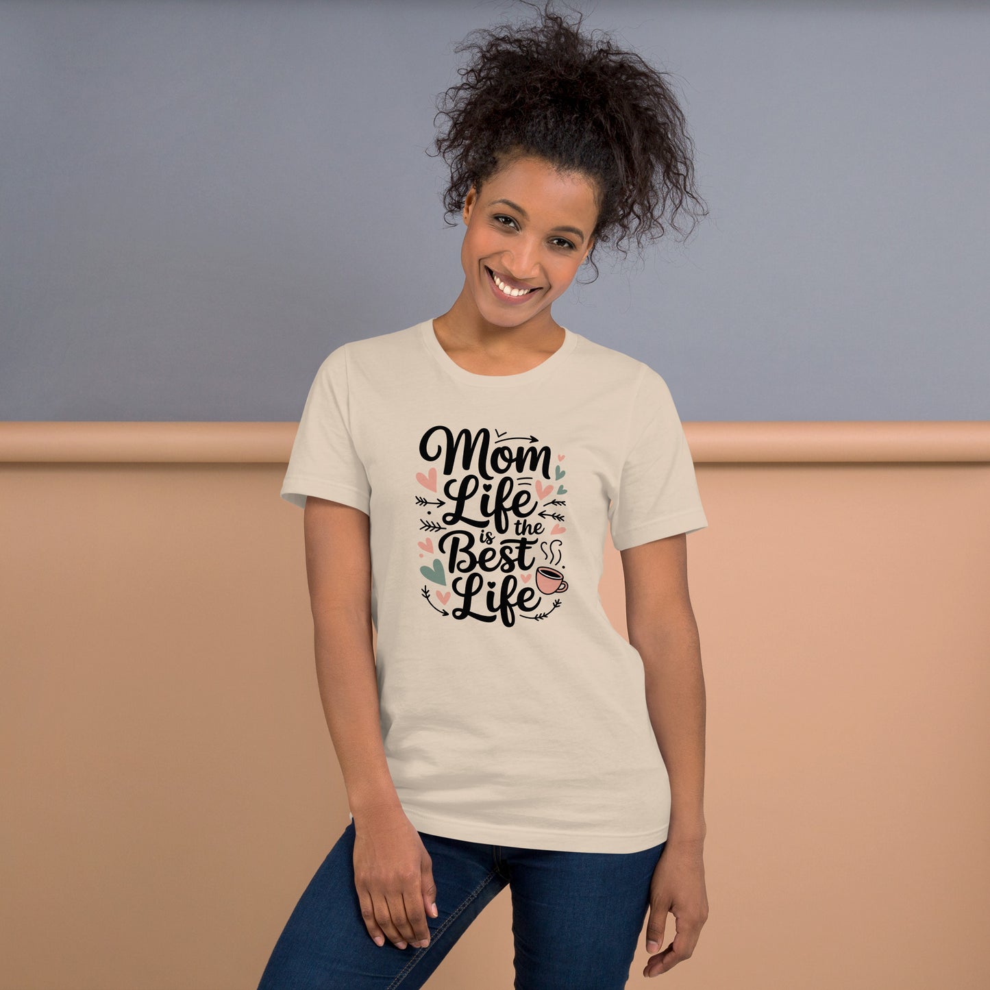 Mom Life Is the Best Life Unisex T-Shirt | Bella Canvas DTG Mom Graphic Tee by Ortrends