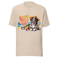Good Times & Golden Skies Unisex T-Shirt | Bella Canvas DTG Beach Dog Tee by Ortrends