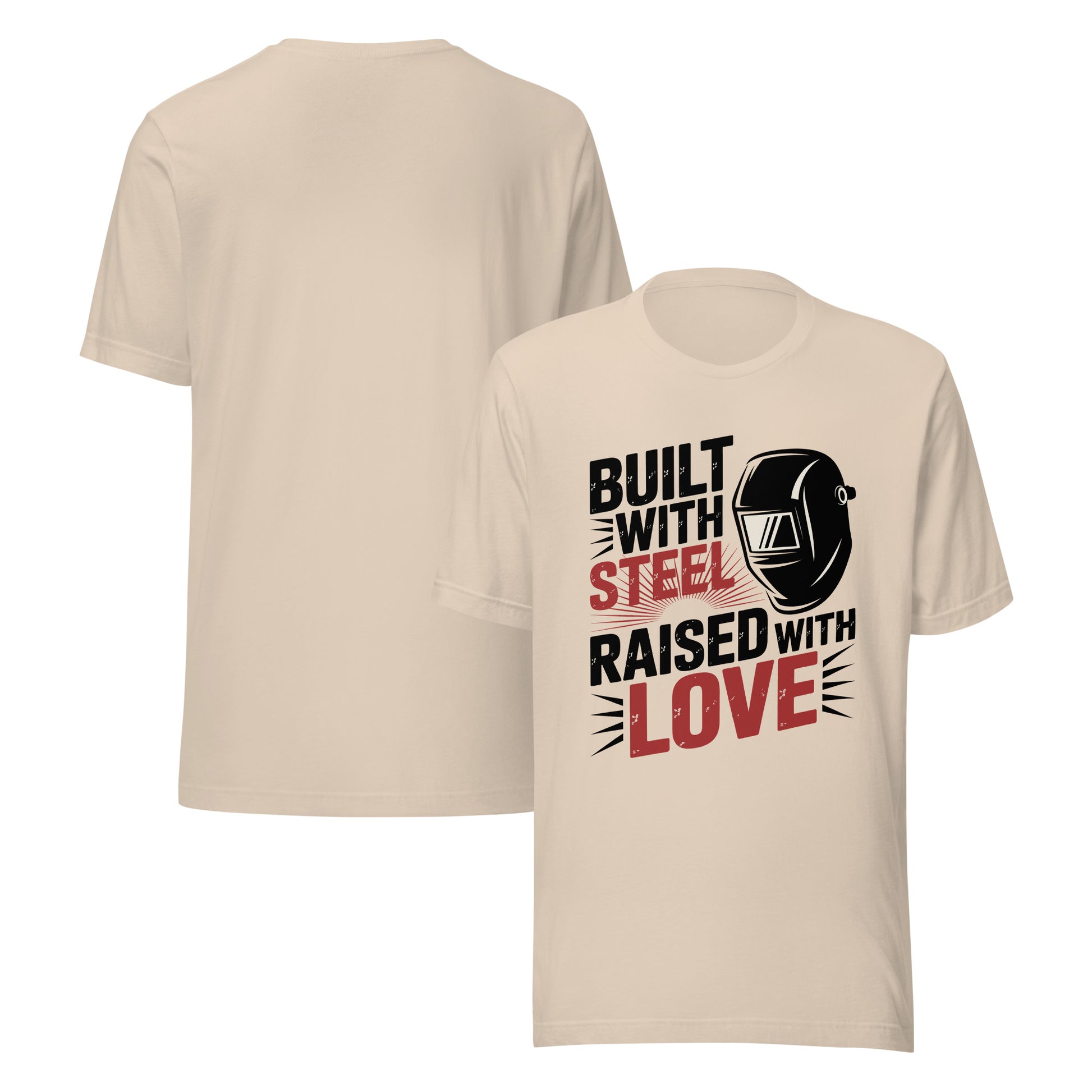 Steel Love Unisex T-Shirt | Bella Canvas DTG Welder Graphic Tee by Ortrends