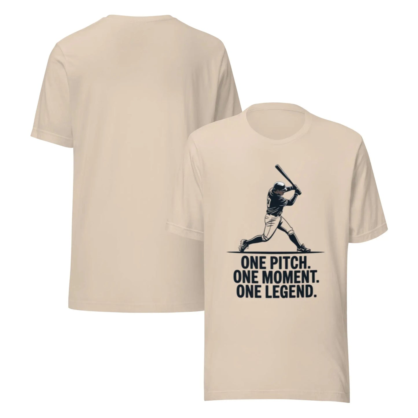 One Pitch One Legend Unisex T-Shirt | Bella Canvas DTG Baseball Tee by Ortrends