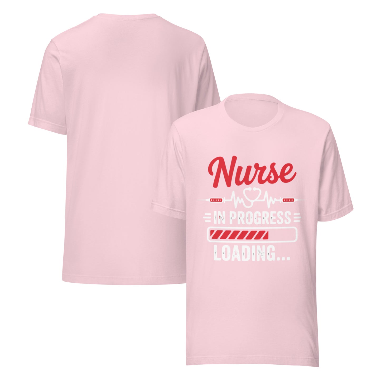 Nurse In Progress Unisex T-Shirt | Bella Canvas DTG Nursing Tee by Ortrends