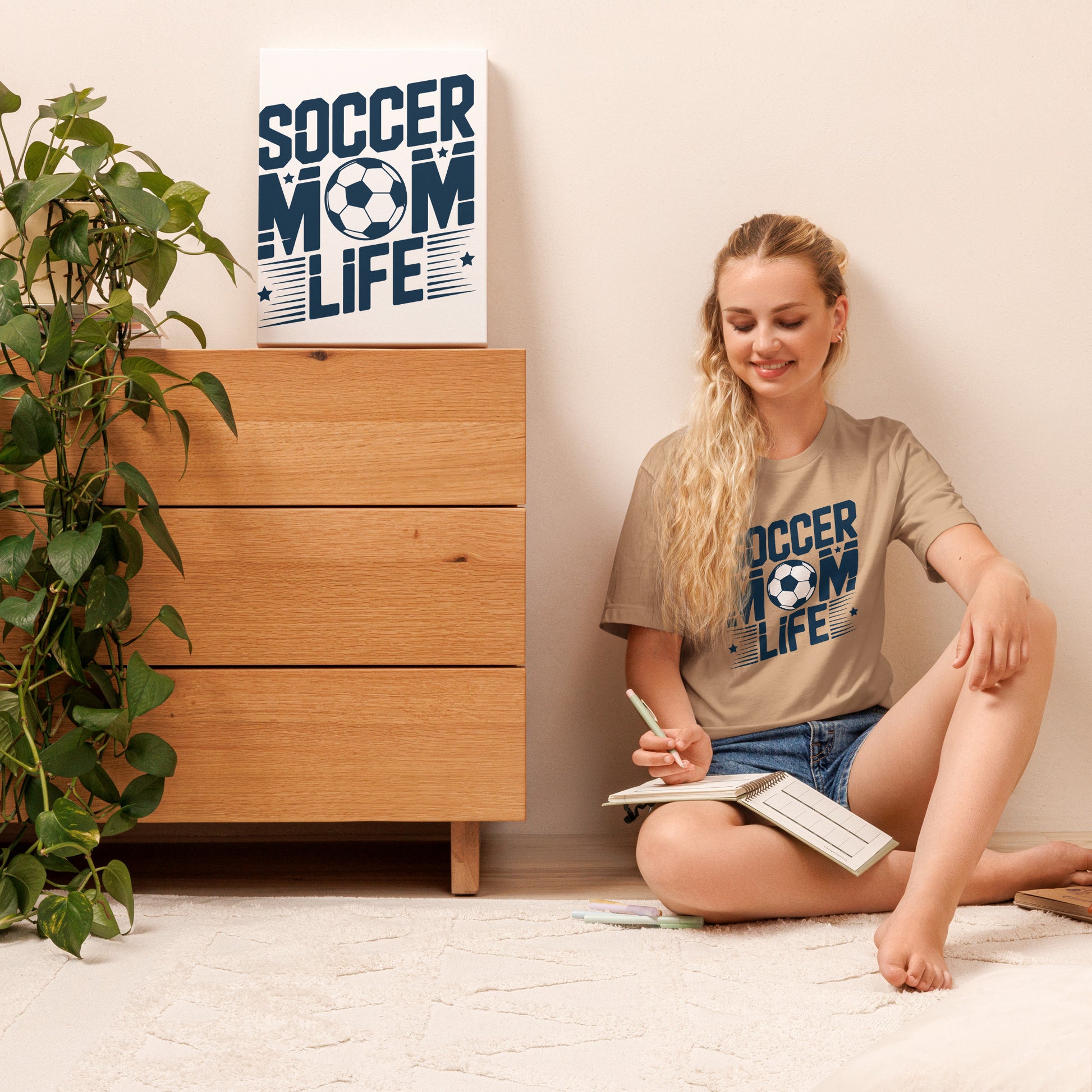 Soccer Mom Life Unisex T-Shirt | Bella Canvas DTG Soccer Tee by Ortrends
