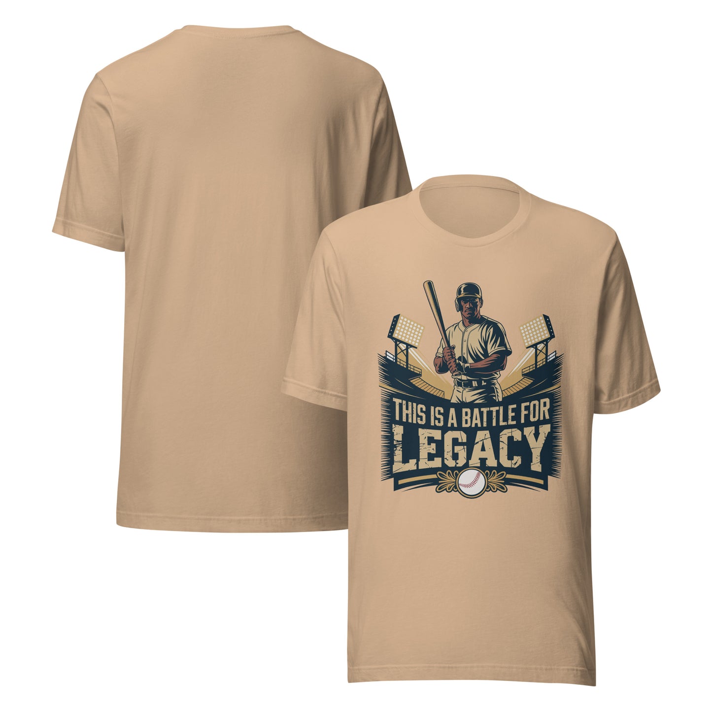 Battle For Legacy Unisex T-Shirt | Bella Canvas DTG Baseball Tee by Ortrends
