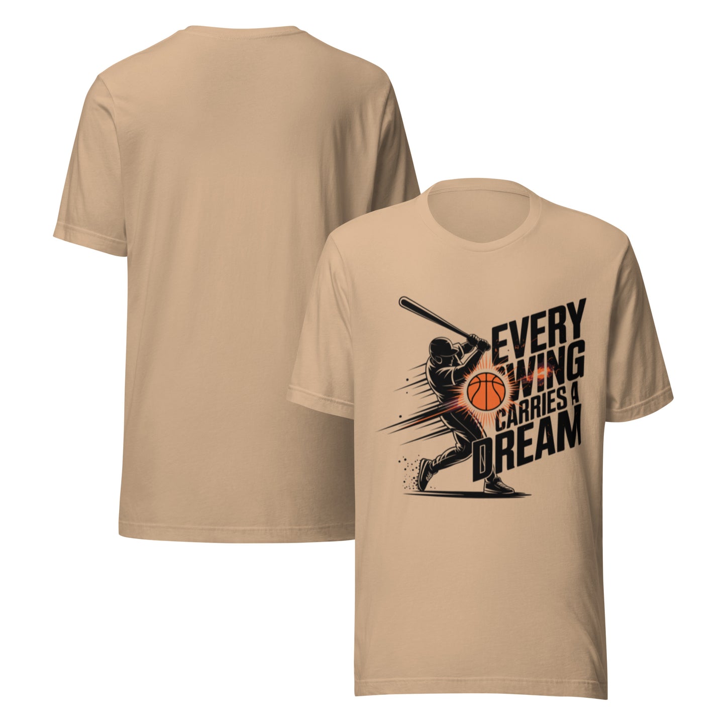 Dream Shot Wing Unisex T-Shirt | Bella Canvas DTG Sports Graphic Tee by Ortrends