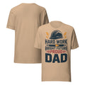 Hard Work Proud Dad Unisex T-Shirt | Bella Canvas DTG Worker Tee by Ortrends