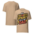 Favorite Sparky Dad Unisex T-Shirt | Bella Canvas DTG Electrician Tee by Ortrends