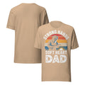 Strong Hands Soft Heart Dad Unisex T-Shirt | Bella Canvas DTG Welder Tee by Ortrends