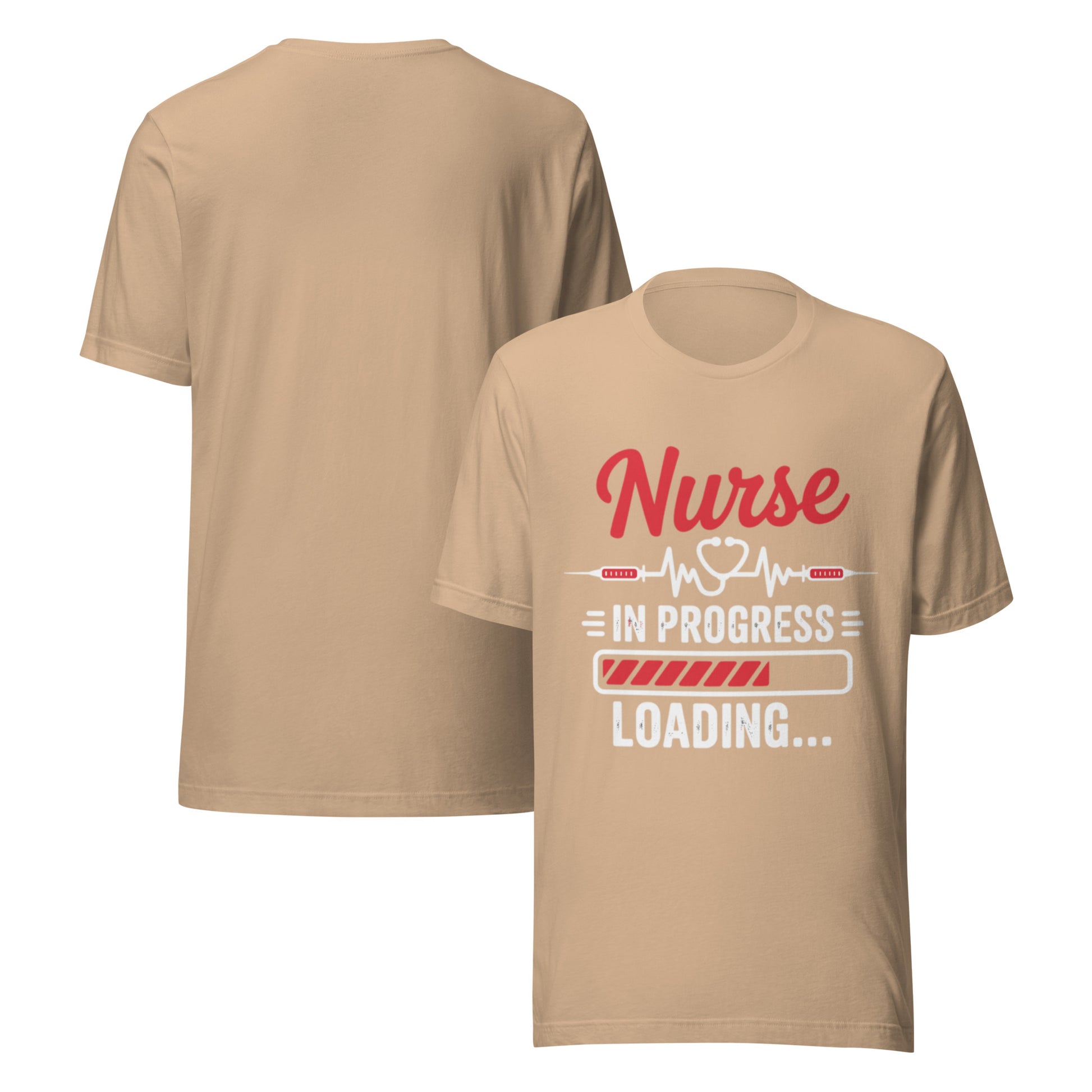 Nurse In Progress Unisex T-Shirt | Bella Canvas DTG Nursing Tee by Ortrends