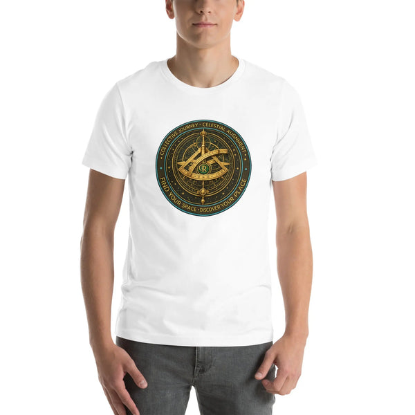 Find Your Space Unisex T-Shirt | Bella Canvas DTG Celestial Compass Tee by Ortrends