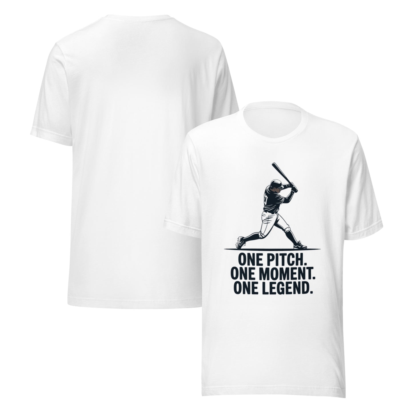 One Pitch One Legend Unisex T-Shirt | Bella Canvas DTG Baseball Tee by Ortrends