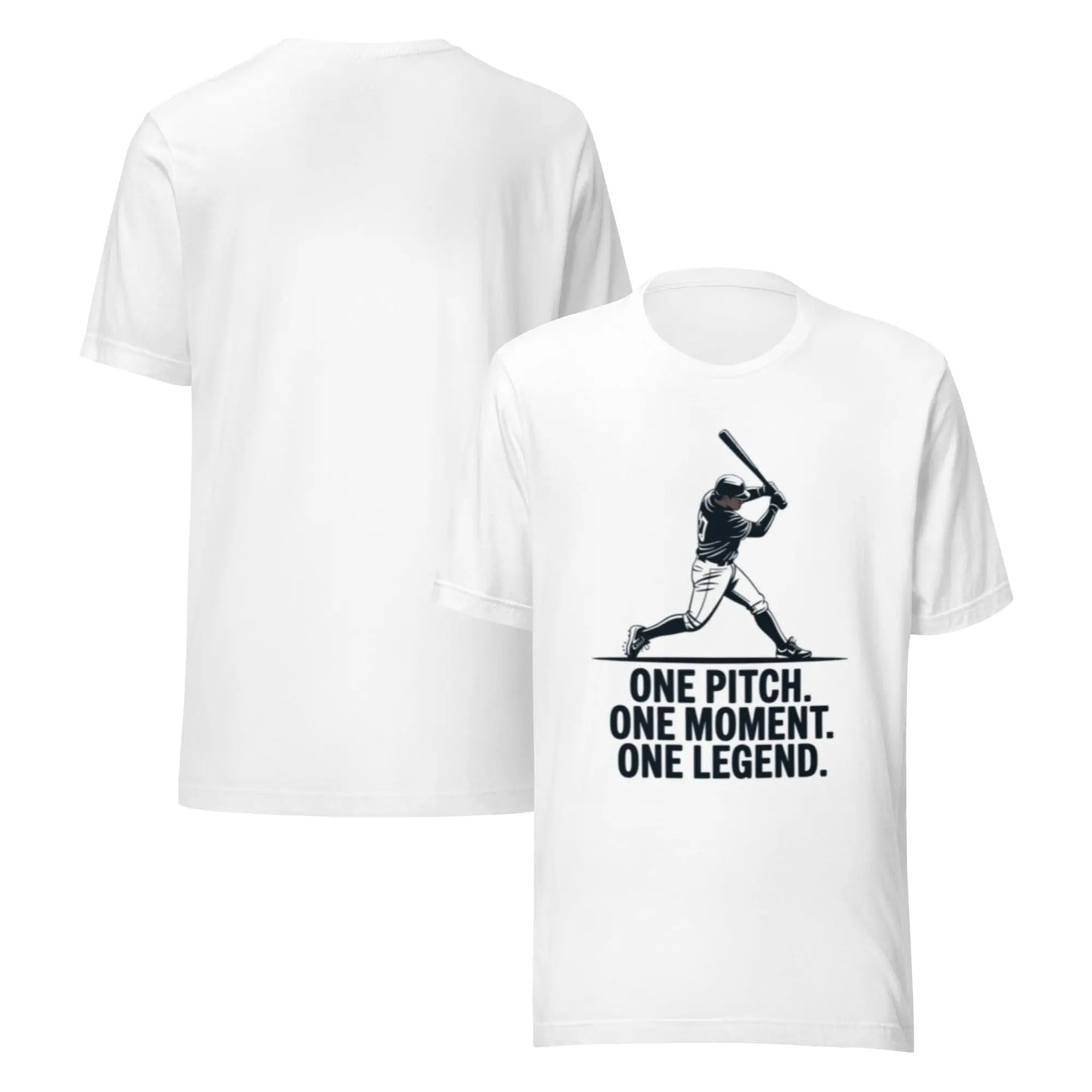One Pitch One Legend Unisex T-Shirt | Bella Canvas DTG Baseball Tee by Ortrends
