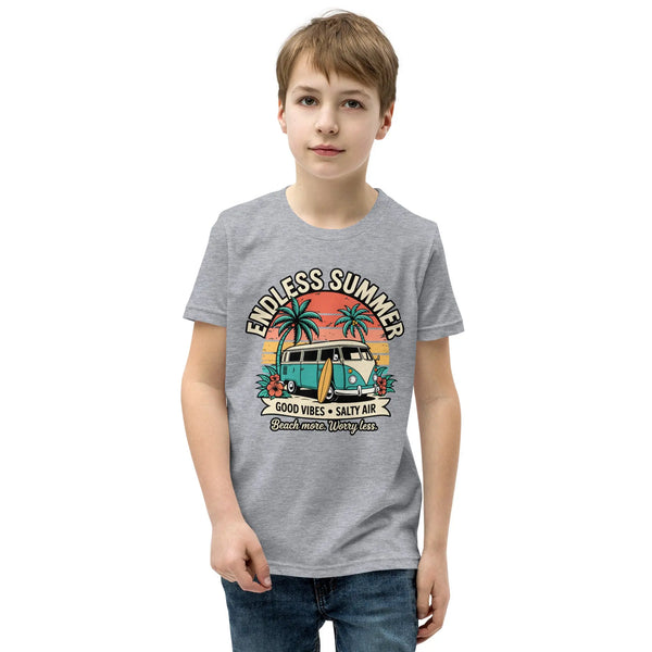 Endless Summer Kids T-Shirt | Beach Van Youth Graphic Tee by Ortrends